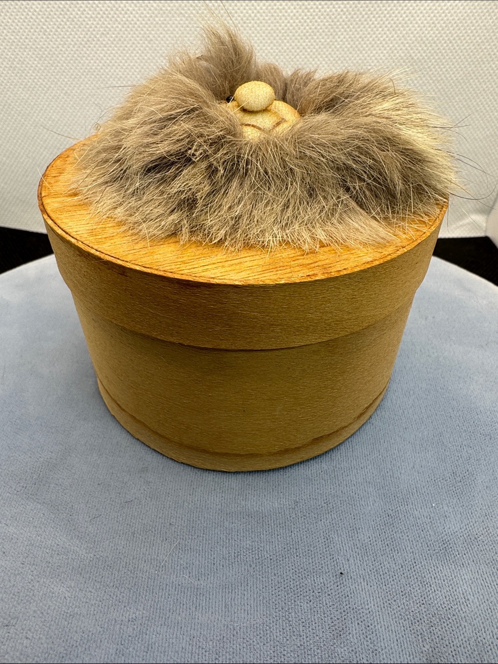 Fur Face Trinket Wooden Box - Faux Fur - Picture 6 of 7
